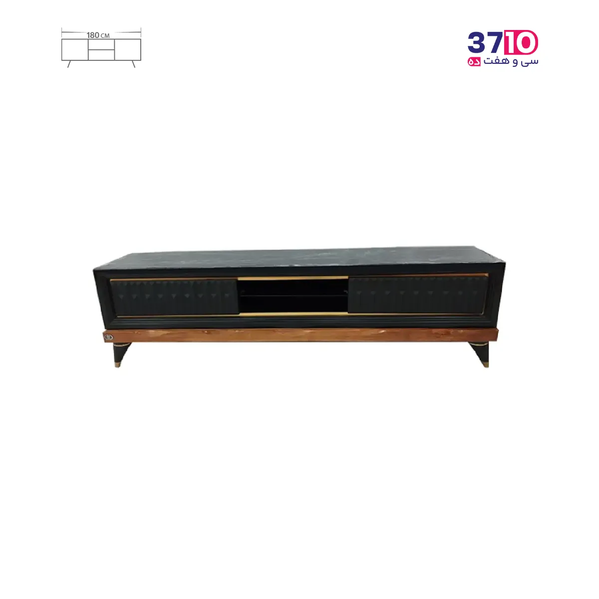 میز ال ای دی متین مدل R440 مشکی 180 سانت