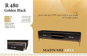 میز ال ای دی متین مدل R480 مشکی طلایی 180 سانت