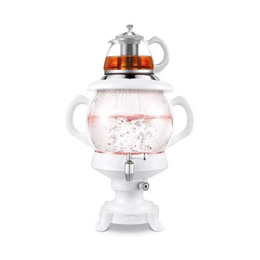 سماور برقی ROPER مدل RP-1100 شیشه ای رنگ سفید