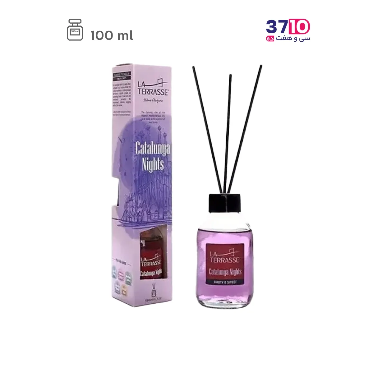 آرایشی عطر خانه لاتراس مدل کاتالونیا نایتس رایحه آدامس 100 میل