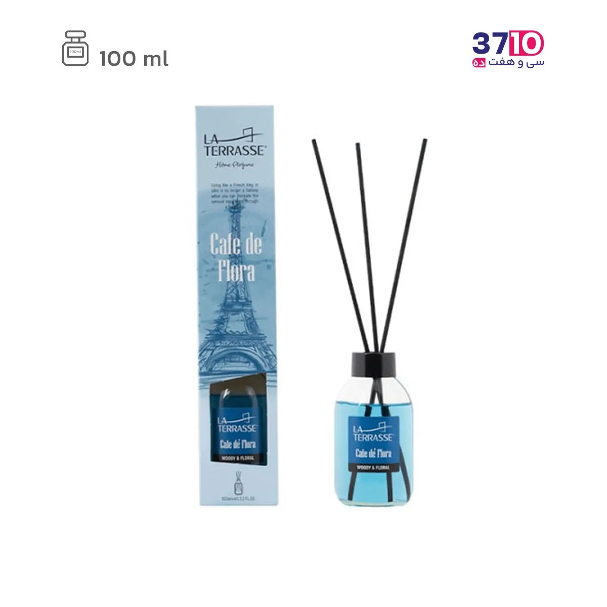 آرایشی عطر خانه لاتراس مدل کافه فلورا رایحه گل و چوب 100 میل