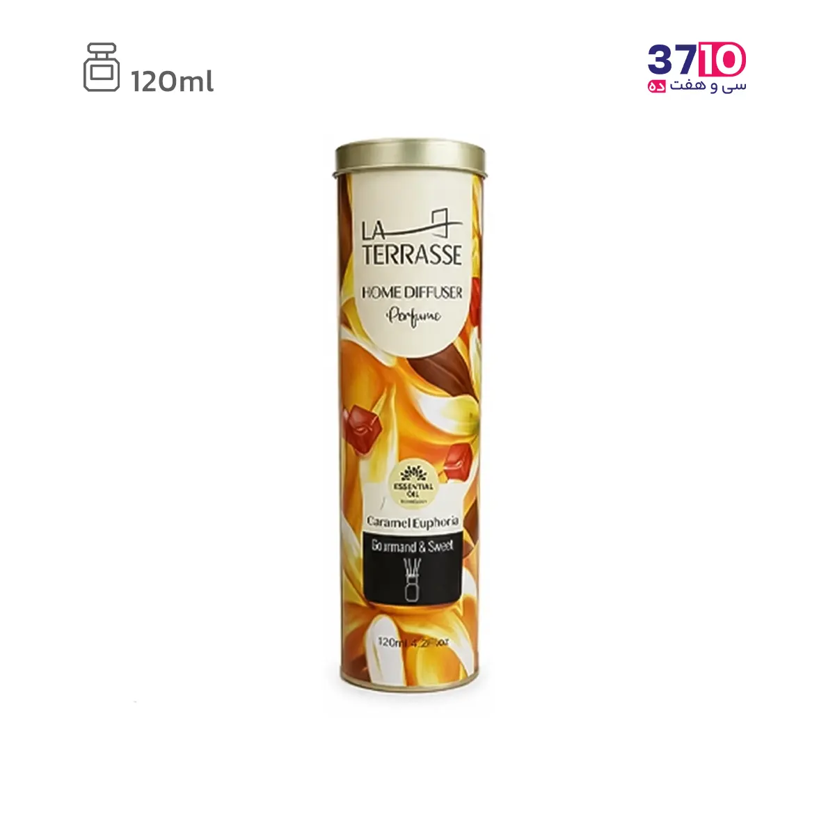 آرایشی عطر خانه لاتراس مدل کارامل ایفوریا حجم 120 میل