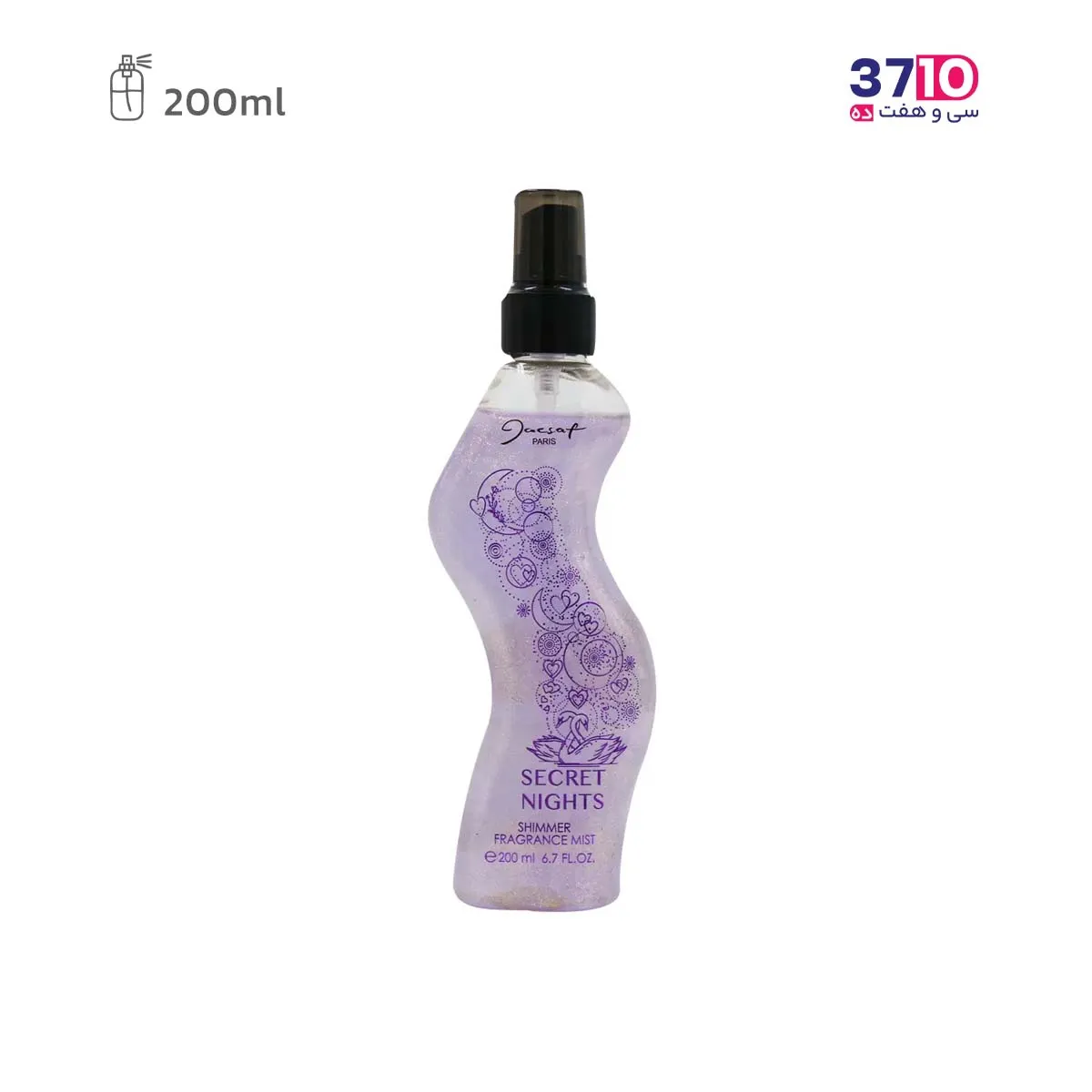 آرایشی بادی اسپلش زنانه ژک ساف مدل شاین سکرت نایتز 200 میل