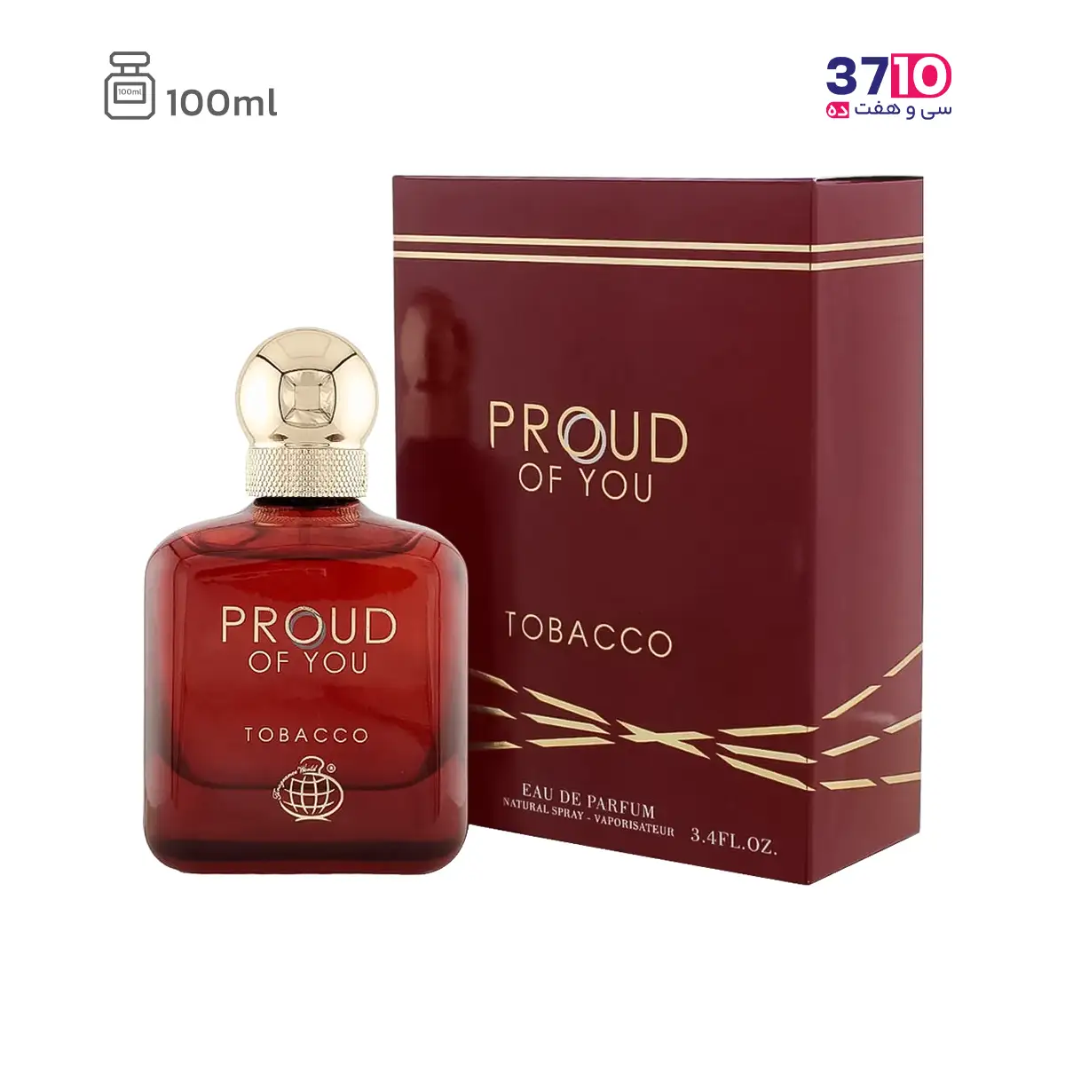 آرایشی ادپرفیوم پرود آف یو توباکو فراگرنس ورد  PROUD OF YOU TOBACCO حجم 100 میل