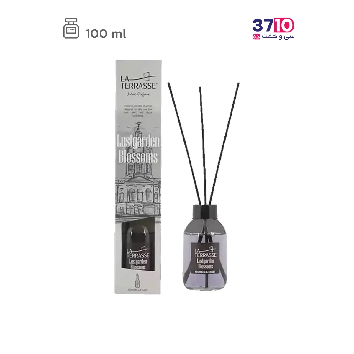 آرایشی عطر خانه لاتراس مدل لاست گاردن بلوسوم رایحه بلوبری و شکوفه 100 میل