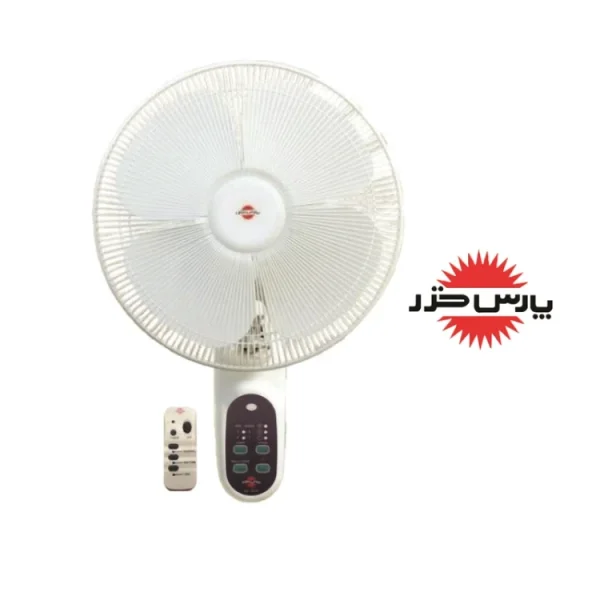 پنکه دیواری پارس خزر مدل ES-7020WKI کنترل دار سفید