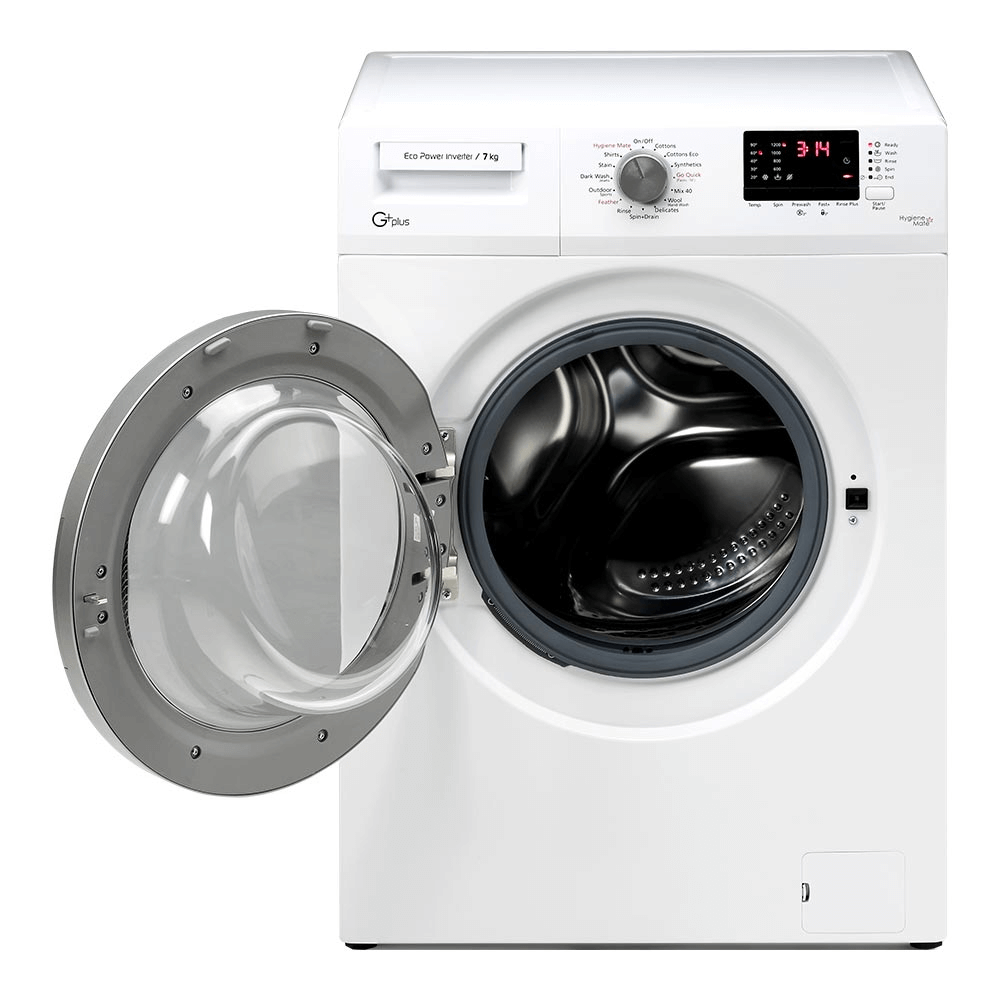 ماشین لباسشویی جی پلاس مدل GWM-R808W.N سفید