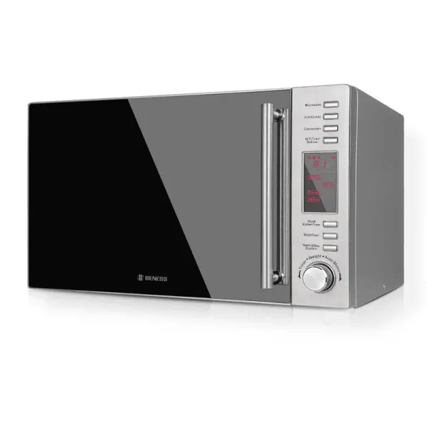 مایکروویو بنس مدل ‌BM-C328 سیلور پنل استیل 32 لیتر